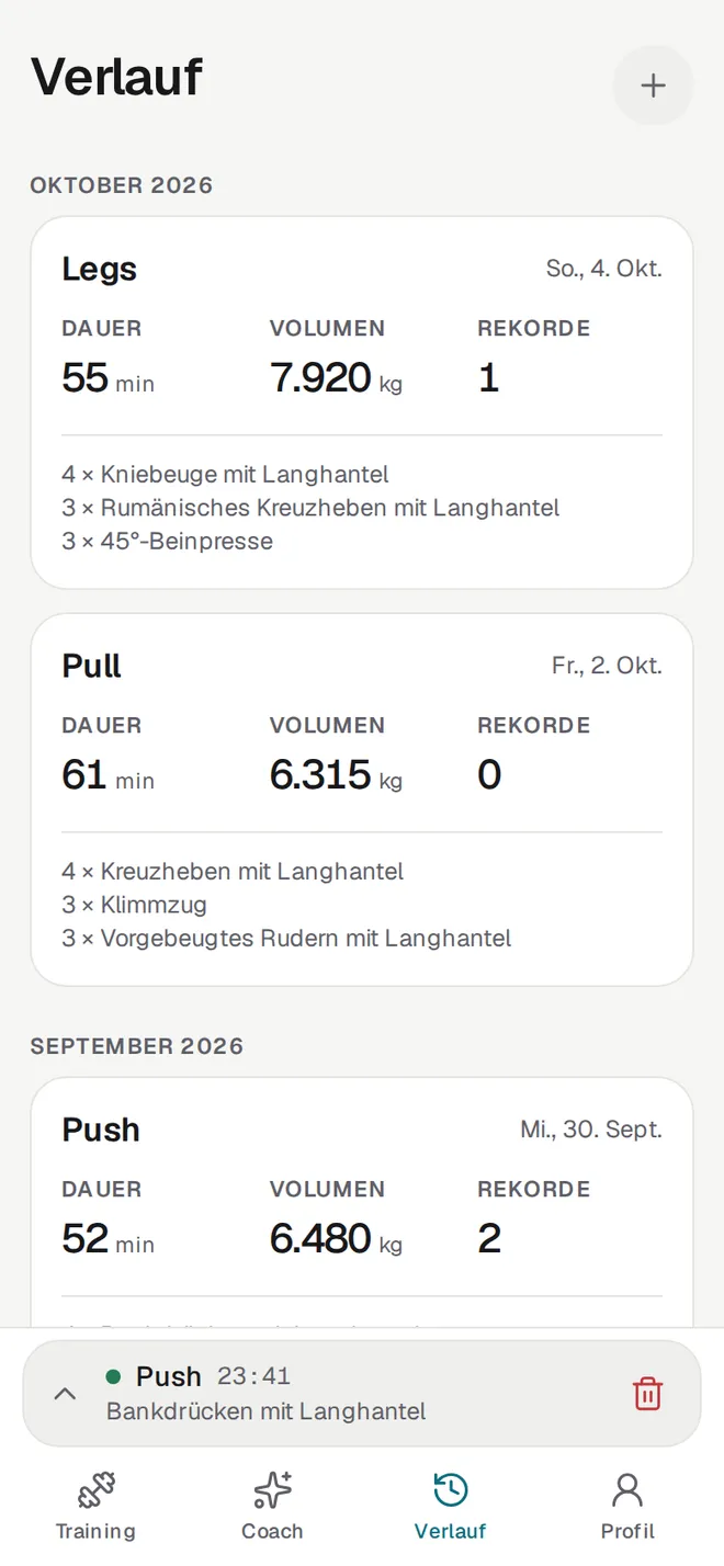 Verlauf